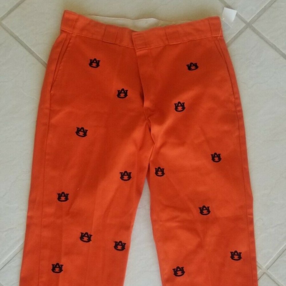Dickies pants chino men's Auburn Tigers 34x30 zipper